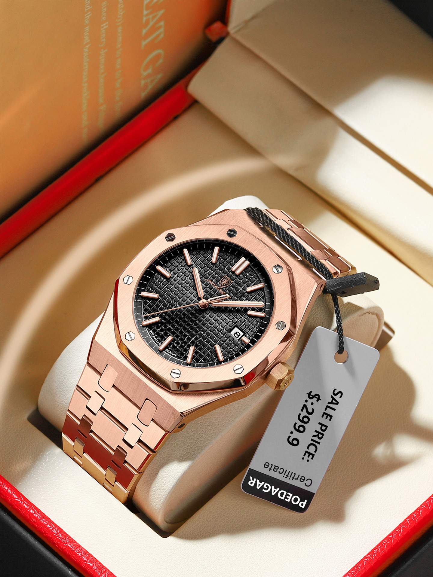 POEDAGAR Men’s Luxury Quartz Watch – Waterproof, Luminous, Fashion Timepiece