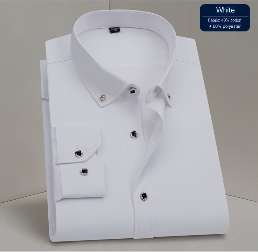 Men’s Classic SmartFit Shirt – All-Season Long Sleeve for Business & Casual Style