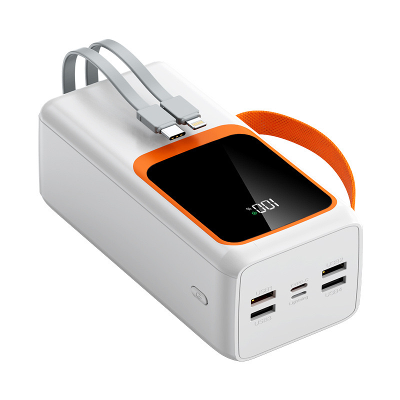 50000mAh Shared Power Bank – PD22.5W Fast Charging | Multi-Device Wired Charger for Travel & Business